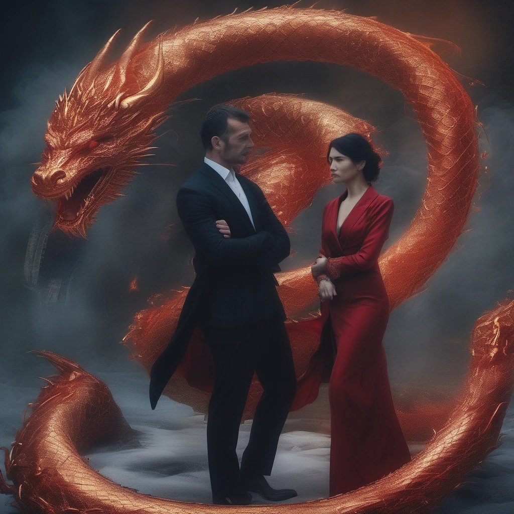 MI6 lady with her husband turned into a dragon
