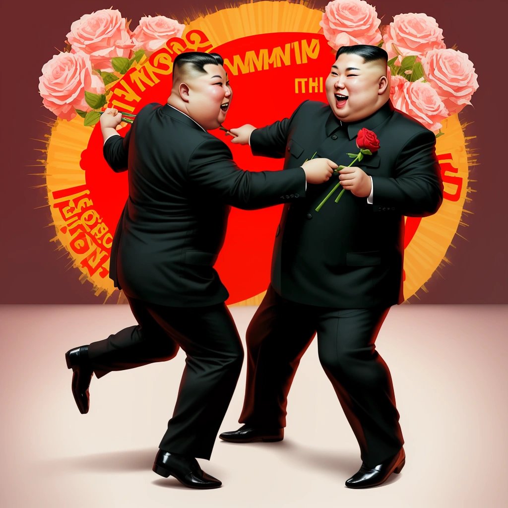 Putin and Jong Un doing the Samba and Tango