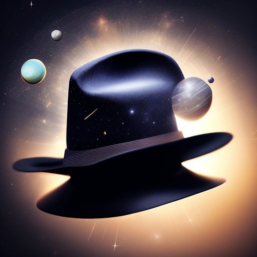 Fedora hat in space