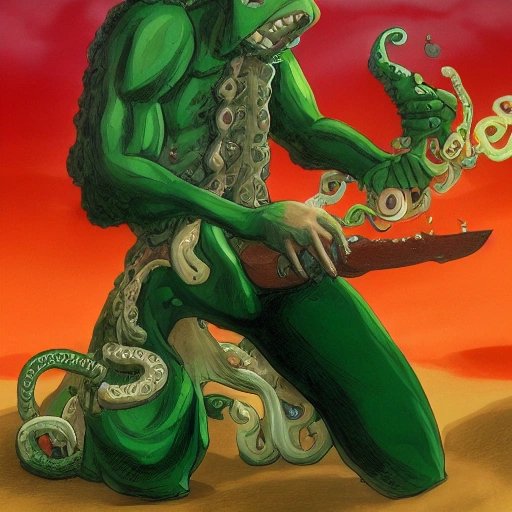 AI-generated Zoro fan art