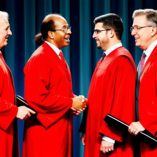 Lawyers discussing the absurdity of Dr. Stride's claim