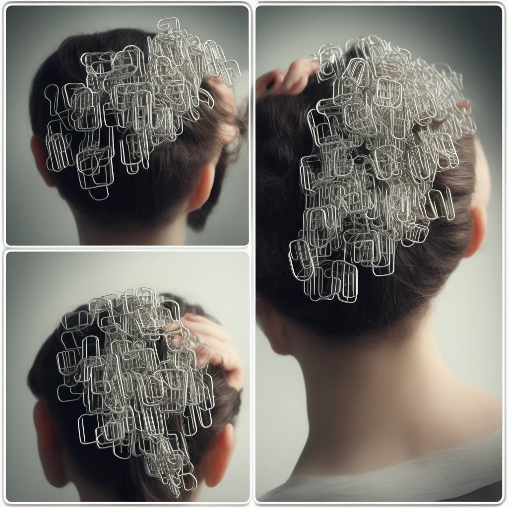 Paperclips as hair accessories