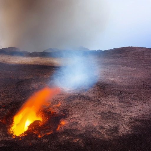 Burning Volcano