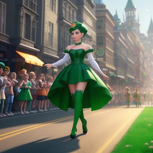 MuseGSD in Sim costume walking in Halloween parade