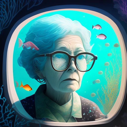 Sad fish grandma