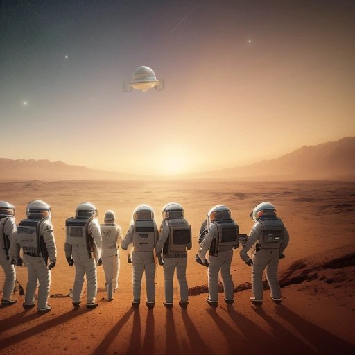 Martians with NASA scientists