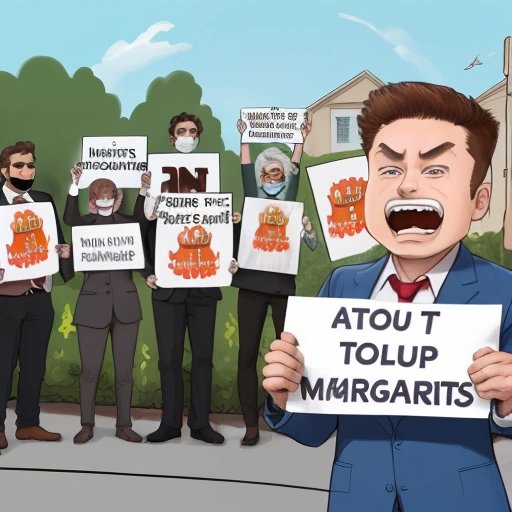 Dentists protesting outside Musk's lab
