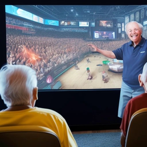 Grandparents enjoying gaming night with their grandkids