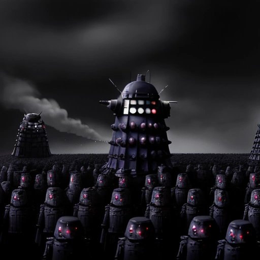Daleks marching at Twitter headquarters