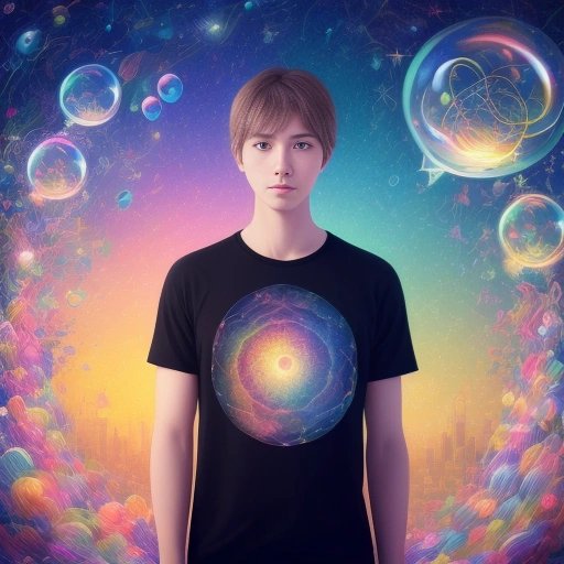 Confused person with thought bubbles
