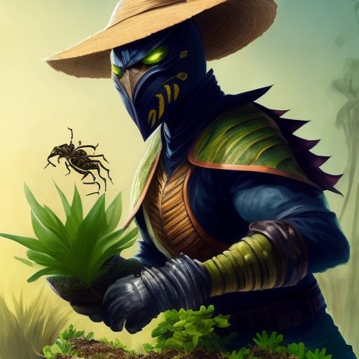Scorpion gardening succulents