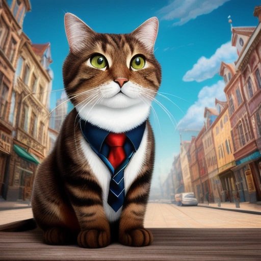 Mural of Mr. Whiskers showcasing multilingual skills