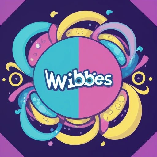 The Wibble logo surrounded by chaos