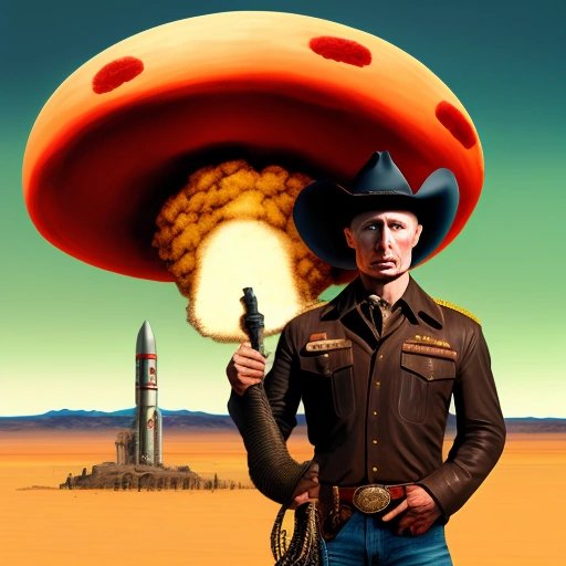 Putin as a cowboy