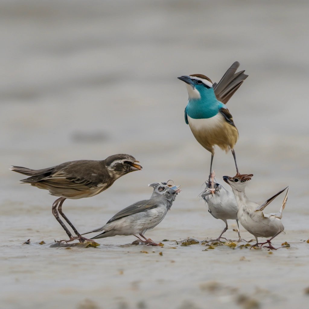 Native birds adapting to Enhanced Sea Sparrows