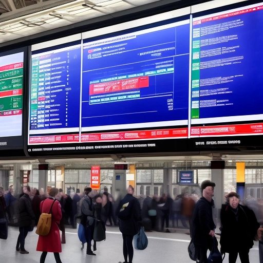 Train station chaos
