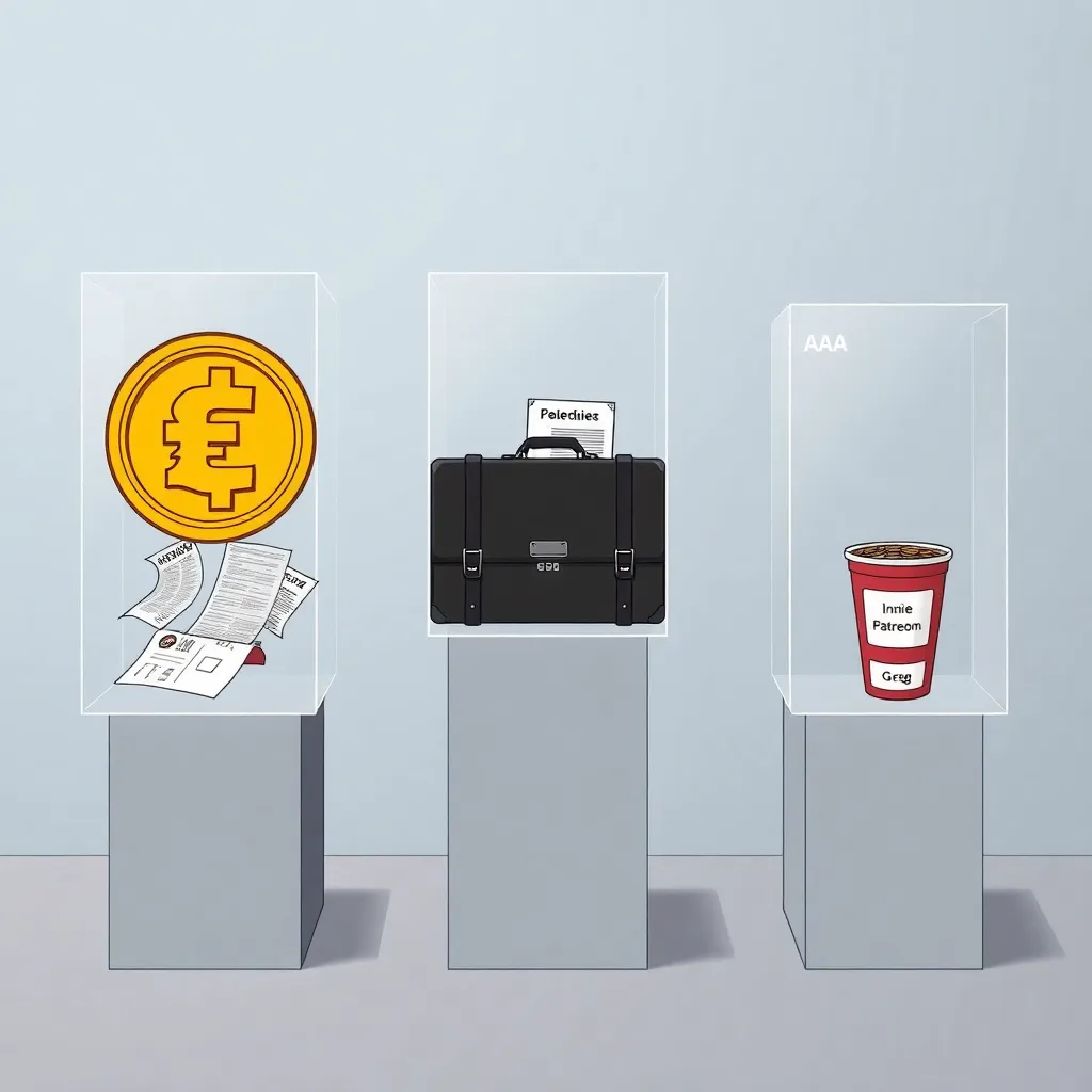 Budget comparison: “Infinity / GDP / Coffee” visual gag