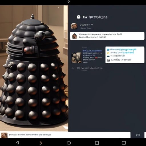 Revamped Twitter interface with Dalek design