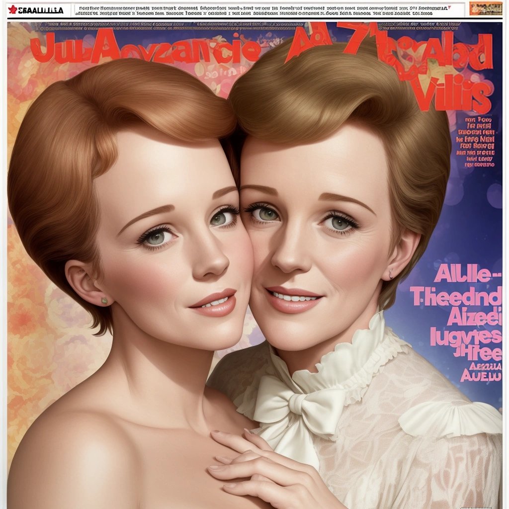 Tabloid magazine cover about Julie Andrews and Ugo Tazella's relationship