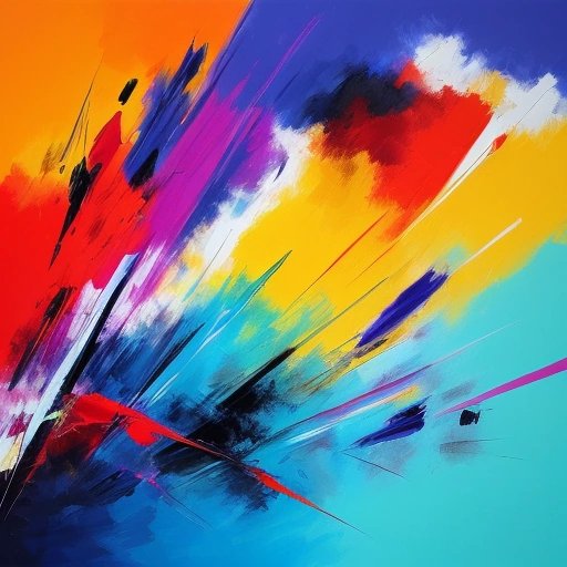 Abstract art inspired by chaos