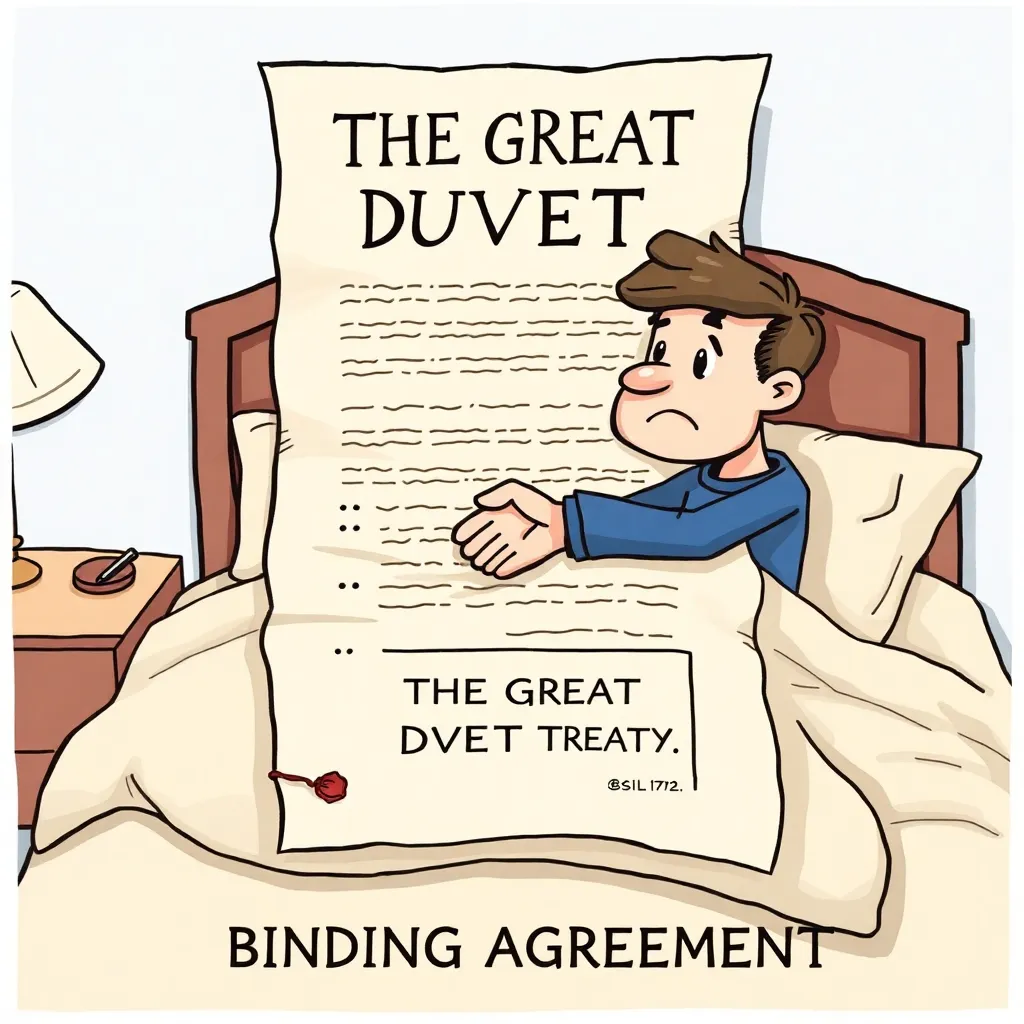 The Great Duvet Treaty (editorial illustration)
