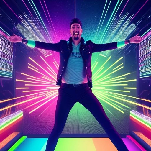 Rave-goer on discojuice