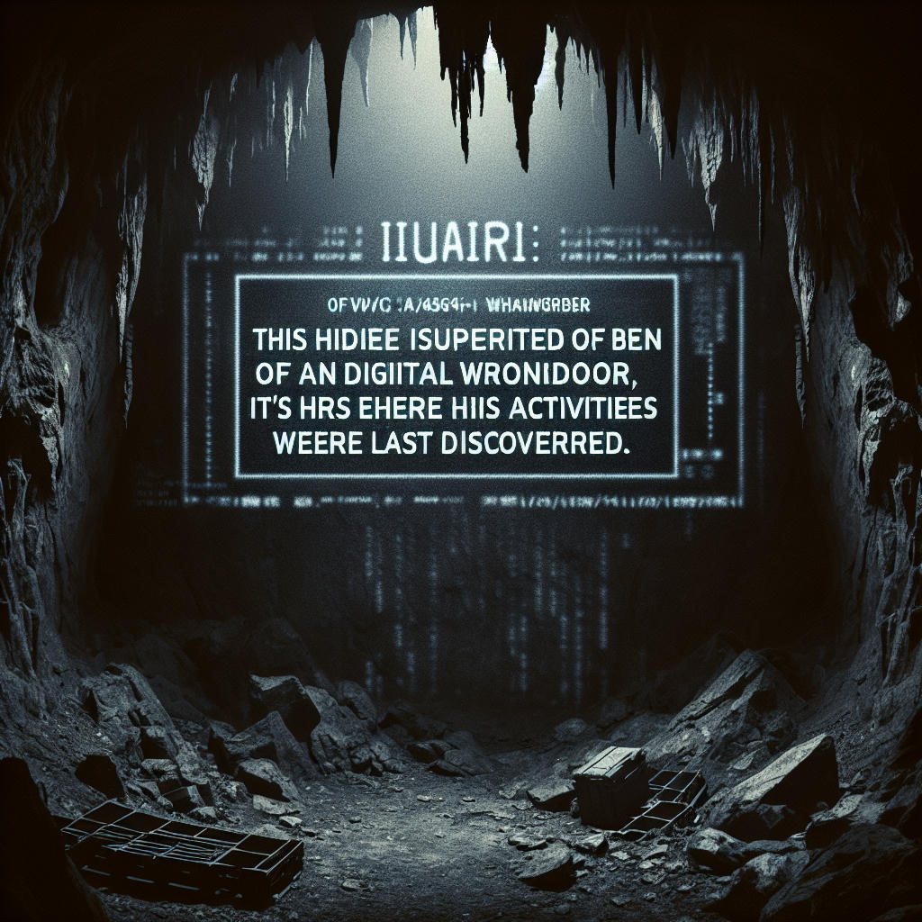 The Grue's lair, ominously silent